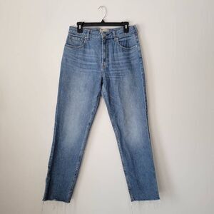 Everlane The Curvy Cheeky Straight Jeans Raw Hem Medium Wash Women’s 29 Regular